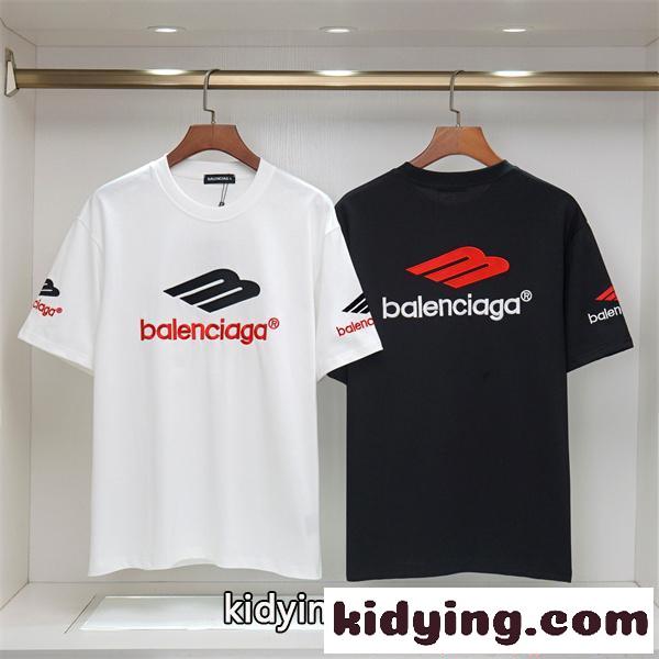 注目アイテム 半袖Tシャツ 軽量生地 ストリート 夏トップス BALENCIAGA バレンシアガ コピー-0
