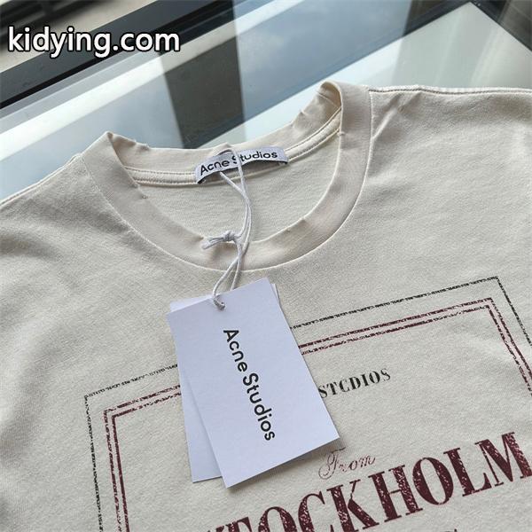 Acne Studios コピー 激安 アクネステュディオズ 25FW 新作 レース切替 ロングスリーブTシャツ メンズ レディース兼用 偽レイヤード オーバーサイズ カジュアル-1