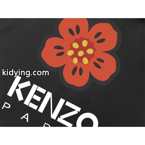 ブラック レッドフラワー KENZOロゴ ジャケット ケンゾー コピー 秋冬 鮮やか 活発な モード系-4