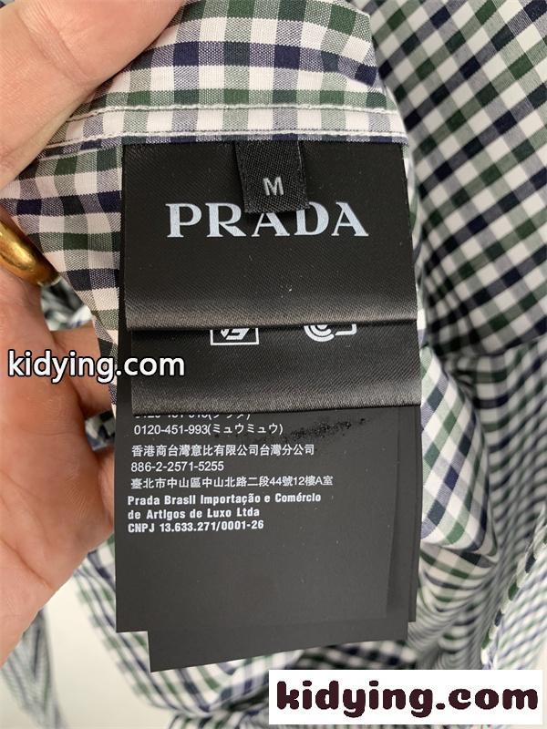新作注視 レッド ブラック クラシック PRADA プラダ スーパーコピー カジュアル 上質 長袖シャツ-8