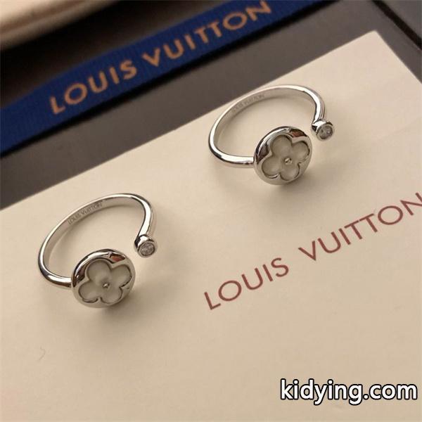 フラワーモチーフ シルバー ルイヴィトン LOUIS VUITTON コピー指輪 レディース エレガント-1