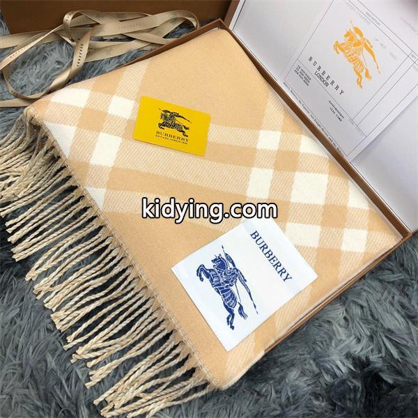 BURBERRY バーバリー コピー 上質 温か素材 ベージュ チェック ストール 冬コーデ向き-0