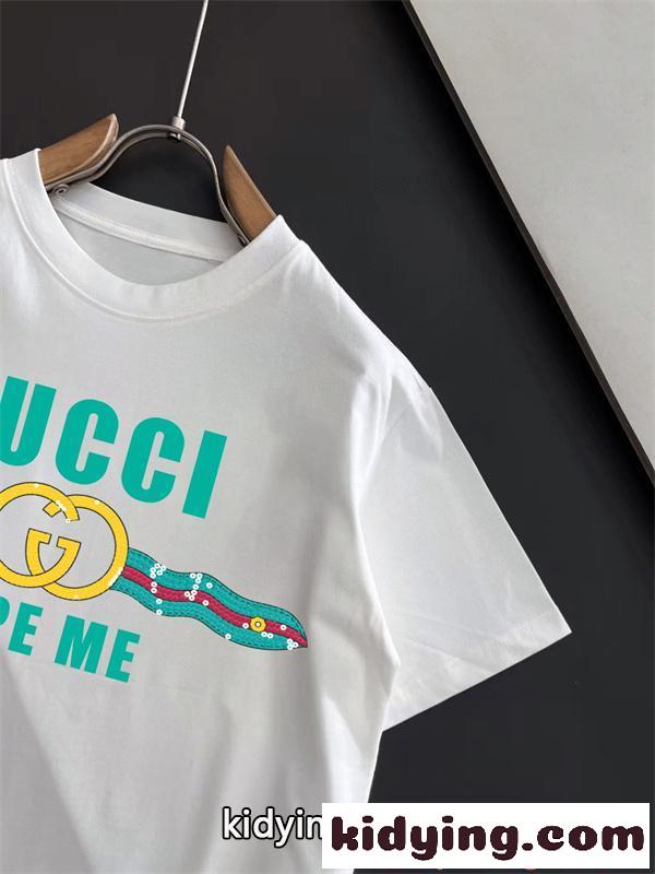 半袖Tシャツ プリント 個性派 ストリート 軽量 グッチ コピー GUCCI 人気 夏トップス-5