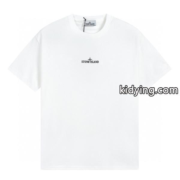 ストーンアイランド スーパーコピー Tシャツ ブラック ロゴプリント シンプルデザイン メンズ ファッションSTONE ISLANDスーパーコピーブランド激安通販 専門店-0