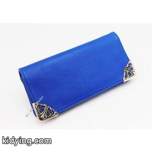 クロムハーツ ロング シングルフォールド チップス 財布 青 長財布 ブルー レザー ウォレット :LNG-SNGL-FOLDwTIPS-Blue:エムジーエム - 通販ショッピング-0
