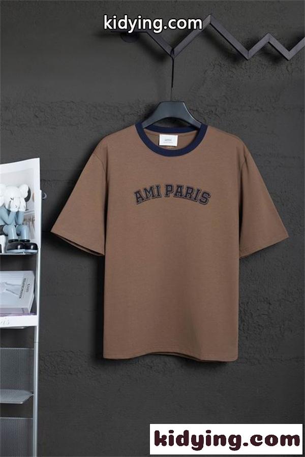AMI PARIS 2026春夏コレクションアミ パリス tシャツコピー綿100% ゆったりシルエット-3