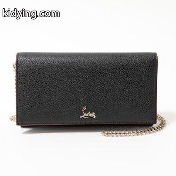 Christian Louboutin クリスチャンルブタン 1185068 レザー ショルダーウォレット チェーンバッグ クラッチ ポシェット 財布 カラー :300228802:インポートセレクト musee - 通販ショッピング-0
