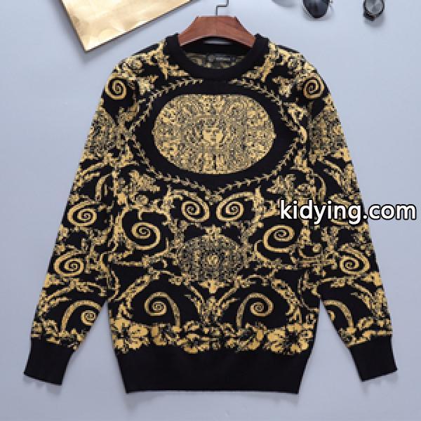 大人のおしゃれにVERSACE ヴェルサーチ偽物 メンズセーター モードな魅力がたっぷり 高品質着回し-0