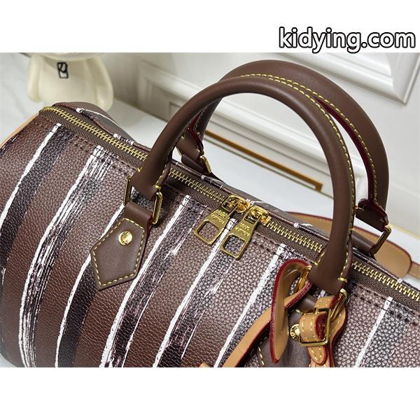 注目 高級仕立て ストライプ 大容量 LOUIS VUITTON ルイヴィトン コピー ボストンバッグ-4