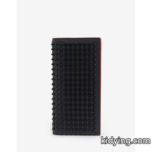 クリスチャン ルブタン Christian Louboutin メンズ 財布 Naxos Grain Leather Spikes Wallet Black :cb2-ffb833a131:フェルマート fermart シューズ - 通販ショッピング-0