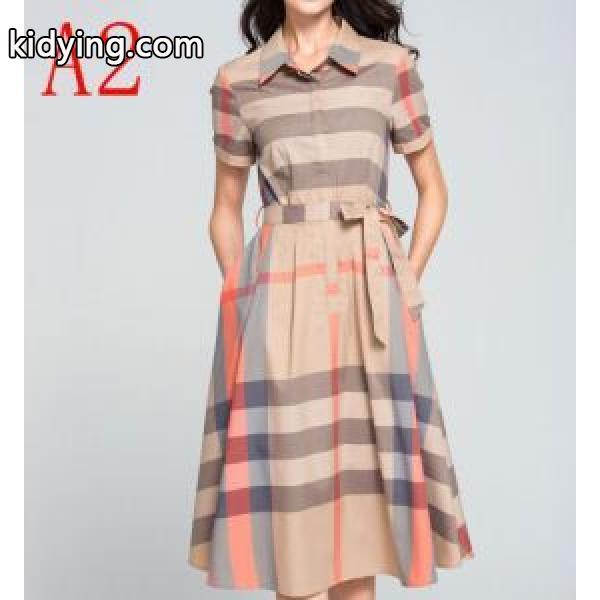 オススメしたい最新注目ファション バーバリー BURBERRY ワンピース 2色可選 2019春夏トレンドアイテム_ワンピース_レディースファッション_スーパーコピーブランド激安通販 専門店-0