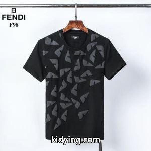 春夏を楽しむ着こなし術 半袖Tシャツ お洒落さんも憧れの存在 2色可選 フェンディ FENDI 20SS☆送料込_フェンディ FENDI_ブランド コピー 激安(日本最大級)-0
