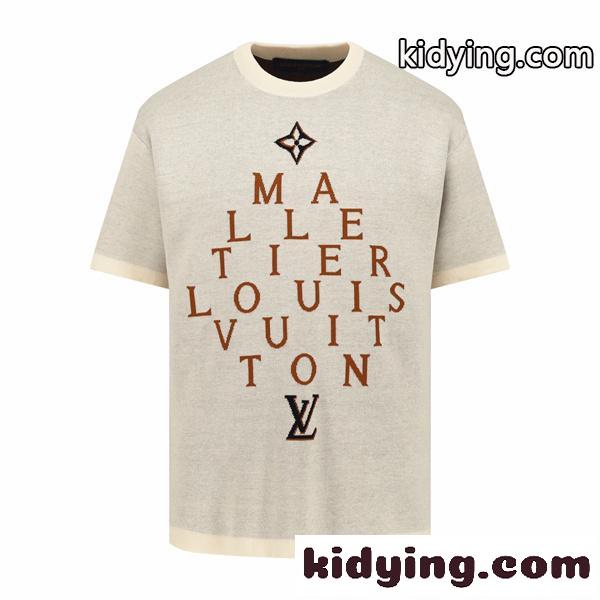 ルイビトン半袖メンズコピーLOUIS VUITTON新作☆☆1AK6YQショートスリーブ シグネチャークルーネック-0