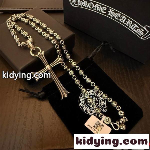高級感溢れる シルバー CHROME HEARTS クロムハーツ コピー ネックレス 重厚 プレミアム-2