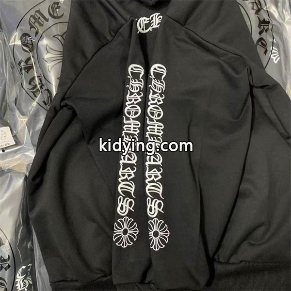 人気上昇中【Chrome Hearts】Vertical Logo Fleece Zip-Up Hoodieクロムハーツジップアップコピー-7