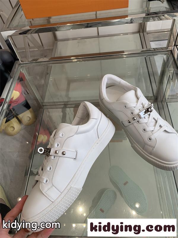 Hermes Kellyエルメススニーカーコピー人気2026定番アイテム人気ランキングユニセックスホワイト靴-3