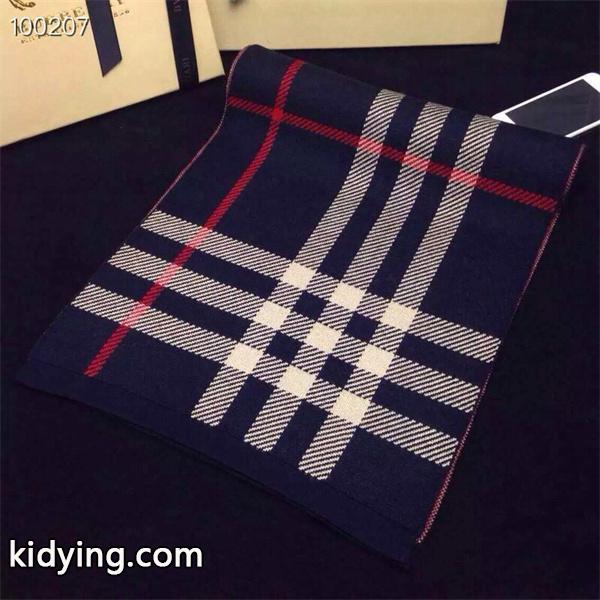 定番チェックデザイン ストール ネイビーカラー 防寒 BURBERRY バーバリー コピー-0