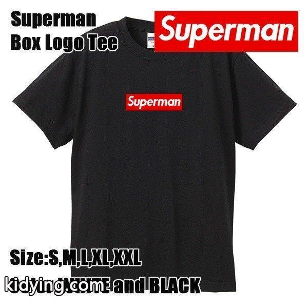 Superman ボックスロゴTシャツ ブラック[Supreme シュプリーム パロディ商品] :p7qfsxhptn:T-FUCT - 通販ショッピング-0