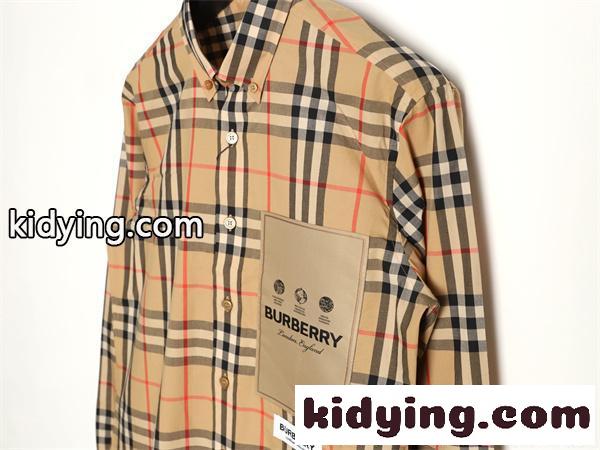トレンド上昇 ベージュ チェック柄 BURBERRY バーバリー スーパーコピー クラシック エレガンス 長袖シャツ-2