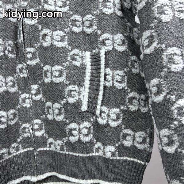 話題 新登場 GUCCI グッチ コピー ジップニット グレー プレミアム-3