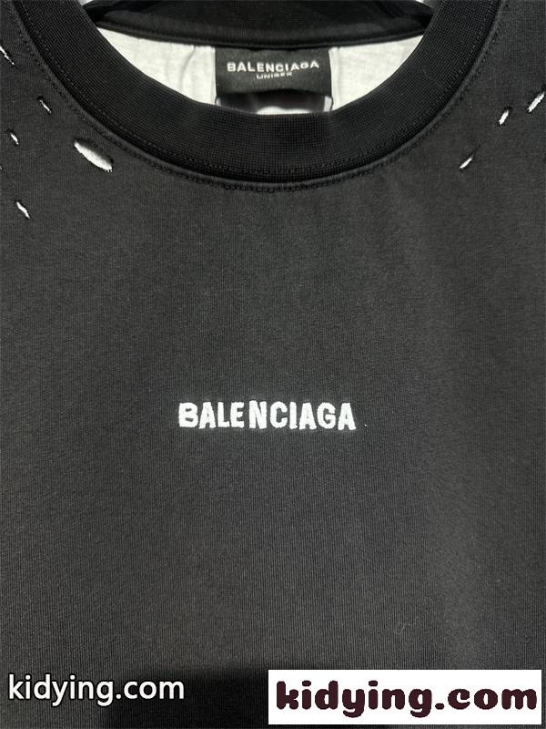 レイヤード裾 ロゴ刺繍 オーバーサイズ 2026新作 BALENCIAGA バレンシアガ コピー Tシャツ ストリート映え-4