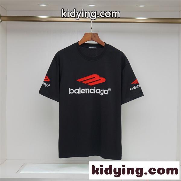 注目アイテム 半袖Tシャツ 軽量生地 ストリート 夏トップス BALENCIAGA バレンシアガ コピー-1