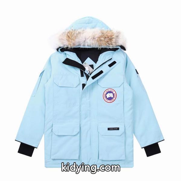 ミストブルー 2025秋冬 ボリュームファーダウンコート カナダグース Canada Goose コピー-0