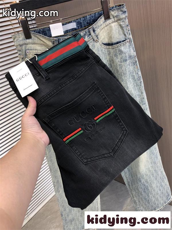 売れ筋好調 デニムパンツ GUCCI グッチ コピー バックポケット スタイリッシュ ファッション-1