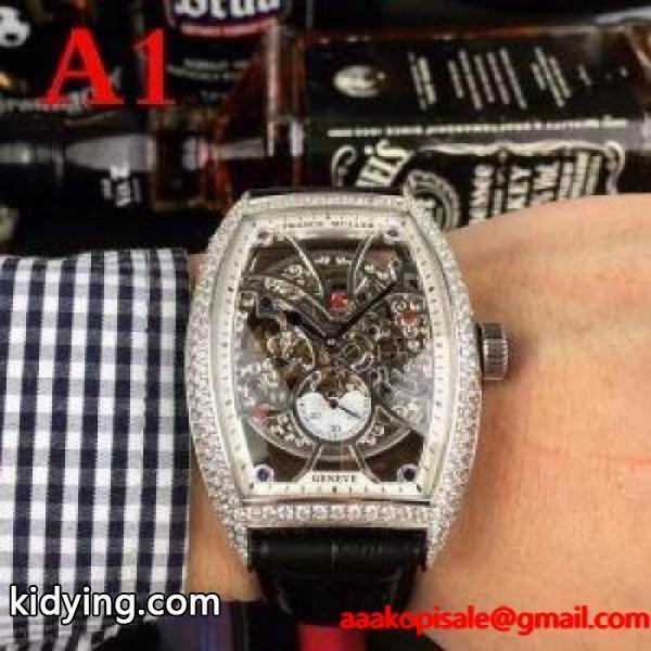 柔らかな風合い 男性用腕時計 大胆なスリット上品 FRANCK MULLER フランクミュラー 【セレブ同款】 2色選択可_フランクミュラー FRANCK MULLER_ブランド コピー 激安(日本最大級)-0