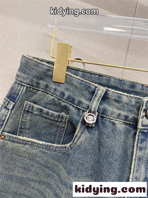 プレミアムデニム ストリートラグジュアリー 上質コレクション VERSACE ヴェルサーチ コピー デニムパンツ 定番アイテム-3