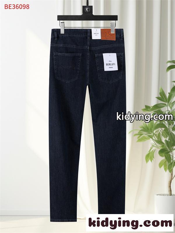 入手困難 Berluti コピー デニムパンツ インディゴブルー スリムフィット シンプル ベルルッティ-2