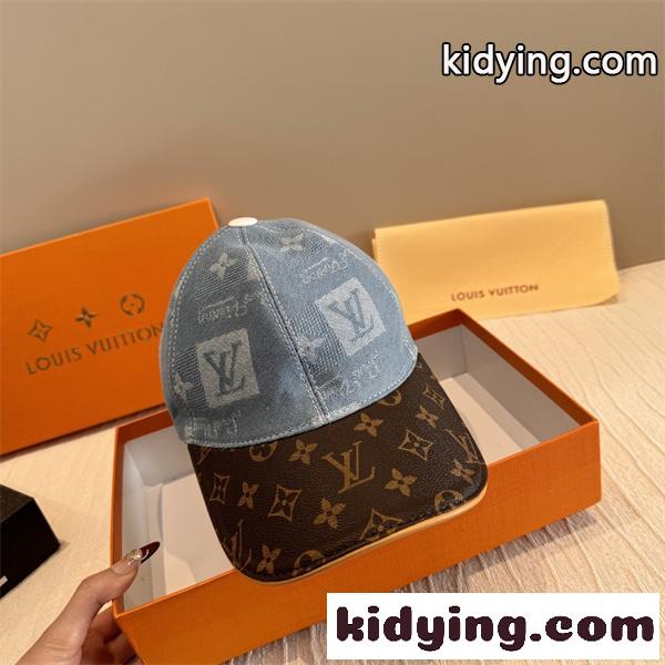 ☆お洒落2026ルイヴィトン LOUIS VUITTON キャップコピー ダックビル つば広め 日よけ アウトドア ハイキング-0