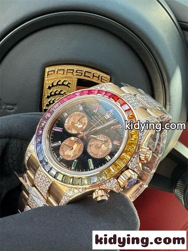 メンズ 腕時計 ROLEX デイトナ レインボー ドバイ ゴージャスエディション ロレックス コピー 新品 4130ムーブメント 高級-3