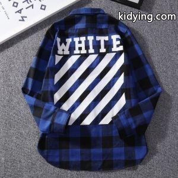 デザインにこだわりオフホワイト 長袖 コピーOFF-WHITEスーパーコピーメンズチェックシャツコピー-2