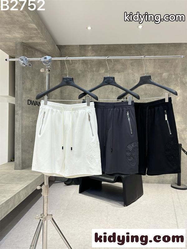 機能系 CHROME HEARTS ジップポケット クロムハーツ コピー ハーフパンツ ブラック ストレッチ 快適-3