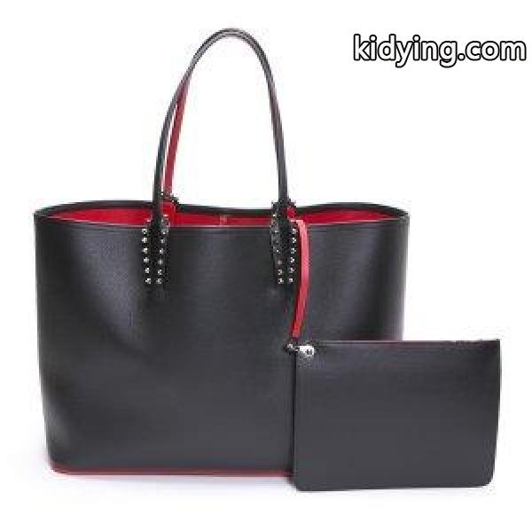 クリスチャン・ルブタン トートバッグ メンズ レディース ユニセックス スパイクスタッズ カーフレザー Cabata Tote Bag Christian Louboutin :100258:セブンマルイ質店 - 通販ショッピング-0