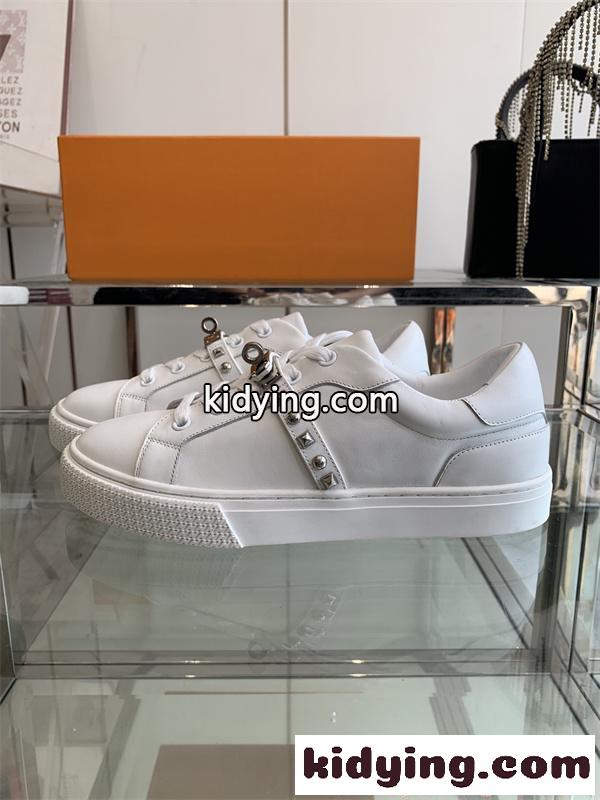Hermes Kellyエルメススニーカーコピー人気2026定番アイテム人気ランキングユニセックスホワイト靴-1