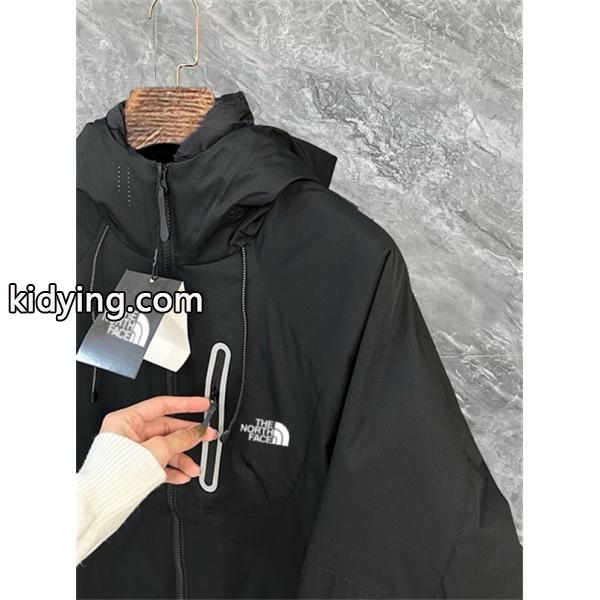 収納袋付 高品質アウター The North Face ザノースフェイス 偽物 ブラック ダウンジャケット 2in1-2