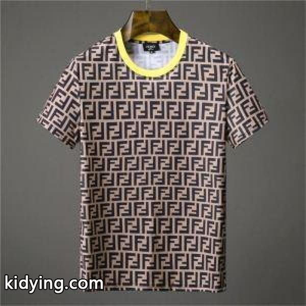新作入荷定番きれい逸品定番ｔシャツ赤色ブラックFENDIフェンディ スーパー コピーカジュアルスポーツアクティブシーン-1