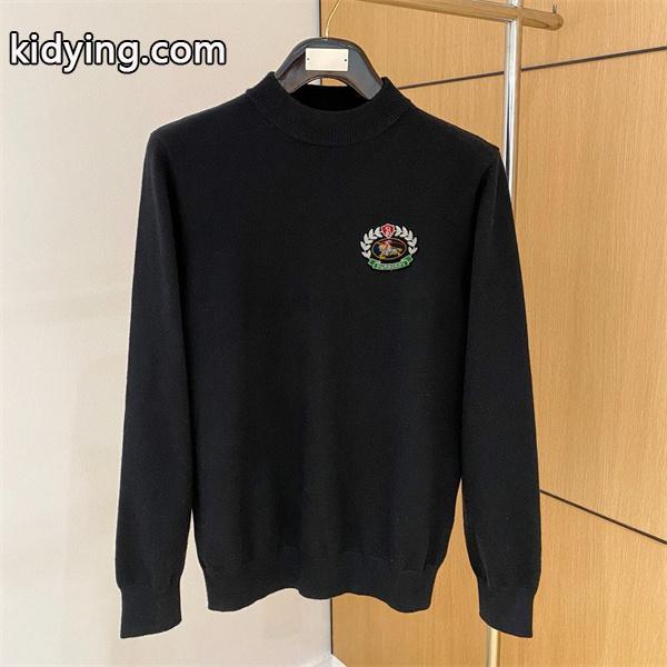 本格派 秋冬防寒 ブラック BURBERRY バーバリー スーパーコピー ニット セーター 高級感 希少-0