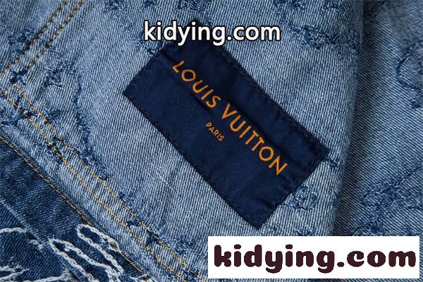 デニムジャケット 春秋 厚手 丈夫 ストリート 韓国風 人気 LOUIS VUITTON ルイヴィトン コピー-7