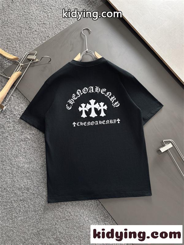 クロムハーツ コピー 定番 ワンポイント CHROME HEARTS ホワイト 半袖 Tシャツ シンプル 洗練-8