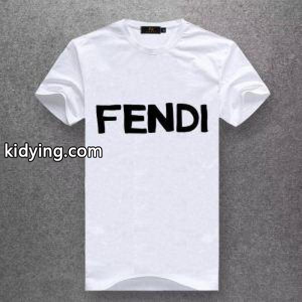 ≪手元確保済み≫FENDI&ロゴTシャツホワイト安心国内発送40873467フェンディ スーパー コピー７色展開-1