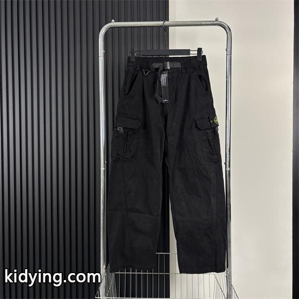 STONE ISLAND ストーンアイランド コピー 2026新作 ウォッシュ カーゴパンツ 実用ポケット-3