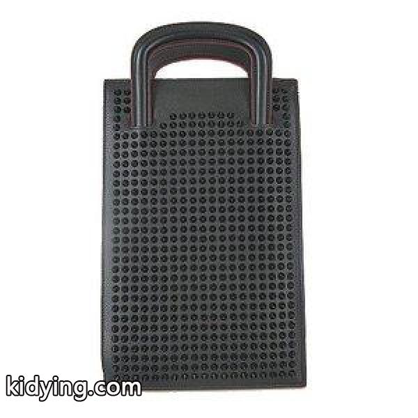 クリスチャンルブタン Christian louboutin トリックトラック スモール 3WAY バッグ ハンド バッグ ショルダー クラッチ カーフ レザー スタッズ 黒 赤 販売-0