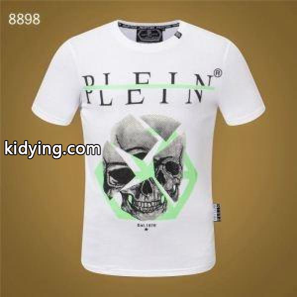 夏の涼しい人気新作 Tシャツ/ティーシャツ フィリッププレイン 【2019年春夏】人気ブランドの最新 PHILIPP PLEIN 2色可選_フィリッププレイン PHILIPP PLEIN_ブランド コピー 激安(日本最大級)-0