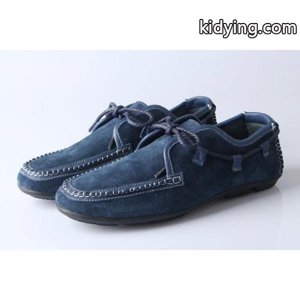 人気商品 2013-14秋冬新作 PRADA プラダ デッキシューズ スエード 靴 NAVY_スニーカー、靴_メンズファッション_スーパーコピーブランド激安通販 専門店-0