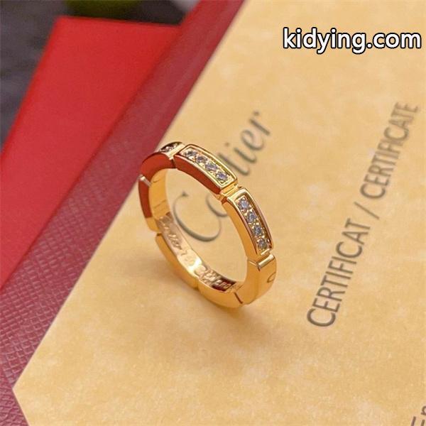上質感際立つ セグメント ストーン装飾 リング 洗練 Cartier カルティエ コピー-3