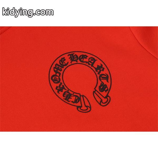 クロムハーツ コピー Chrome Hearts プルオーバーパーカー 話題沸騰！レッド × ブラック おすすめ 冬仕様-1
