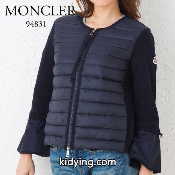 モンクレール MONCLER レディース ダウンニットブルゾン 94831 00 91112 ネイビー :mc-94831:X-SELL(エクセル） - 通販ショッピング-0